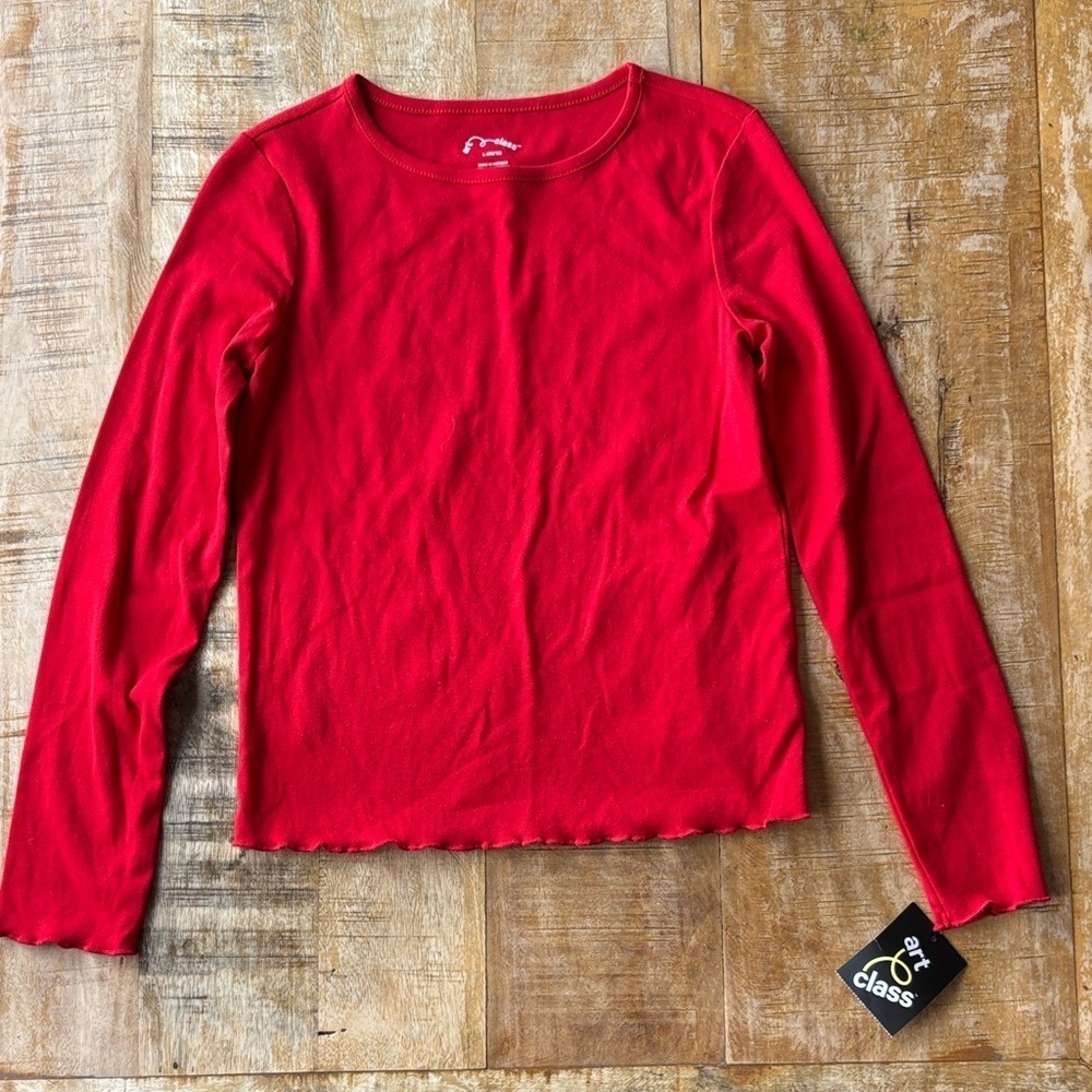 NWT Art Class Girls Red Tee L(10/12)